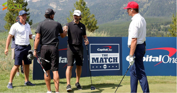 CẶP ĐÔI BRYSON DECHAMBEAU VÀ AARON RODGERS THẮNG THE MATCH 2021